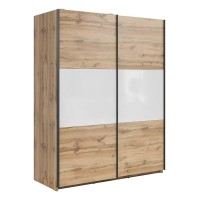 Wardrobe TETRIX 154 cm, wotan oak with white