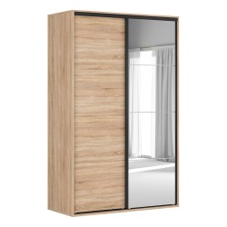 Wardrobe BRW 99 151 cm, sonoma oak with grey