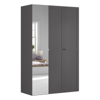 Wardrobe BRW 113 150 cm, graphite with grey