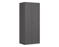 Wardrobe BRW 113 150 cm, graphite with grey