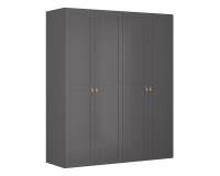 Шкаф BRW 121 200 см, графитовый Шкаф BRW 121 200 см, графитовый