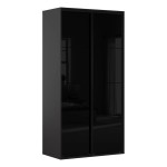 Шкаф BRW 128 120 см, графитовый с чёрным