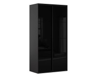 Шкаф BRW 128 120 см, графитовый с чёрным