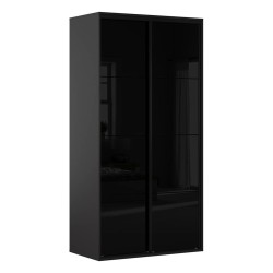 Шкаф BRW 128 120 см, графитовый с чёрным
