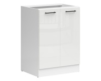 ארונית תחתונה JUNONA 60, 2 דלתות, לבן עם קרם מבריק ארונית תחתונה JUNONA 60, 2 דלתות, לבן עם קרם מבריק