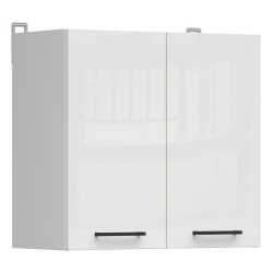 Wall cabinet JUNONA 60 cm, 2 doors, white with chalk gloss