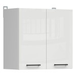 Wall cabinet JUNONA 80 cm, 2 doors, white with chalk gloss