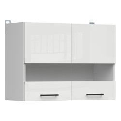 ארונית עליונה JUNONA 80, לבן עם קרם מבריק ארונית עליונה JUNONA 80, לבן עם קרם מבריק