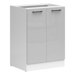 ארונית תחתונה JUNONA 60, 2 דלתות, לבן עם אפור ארונית תחתונה JUNONA 60, 2 דלתות, לבן עם אפור