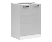 ארונית תחתונה JUNONA 60, 2 דלתות, לבן עם אפור ארונית תחתונה JUNONA 60, 2 דלתות, לבן עם אפור