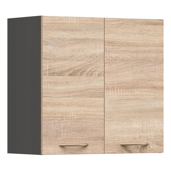 Wall cabinet JUNONA 60 cm, 2 doors, wenge with sonoma oak Wall cabinet JUNONA 60 cm, 2 doors, wenge with sonoma oak