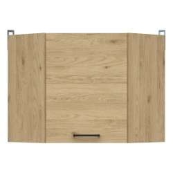 Corner wall cabinet JUNONA 57 cm, wenge with sonoma oak