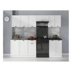 Kitchen set JUNONA 240 cm, with worktop, white