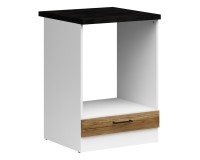 Oven housing JUNONA 60 cm, with worktop, white with oak
