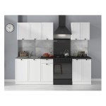 Kitchen set JUNONA 180A cm, with worktop, white