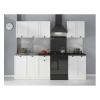 Kitchen set JUNONA 180A cm, with worktop, white