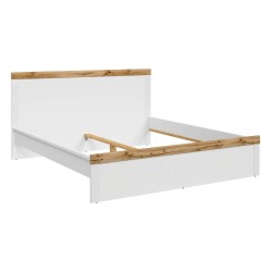 Кровать HOLTEN 180 x 200, белый с дубом вотан