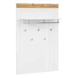 Wall coat rack HOLTEN 92 cm, white with wotan oak Wall coat rack HOLTEN 92 cm, white with wotan oak