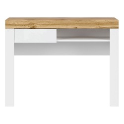 Стол туалетный HOLTEN 106 см, 1 ящик, белый с дубом вотан