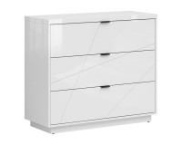 Комод FORN 106 см, 3 ящика, белый глянец Комод FORN 106 см, 3 ящика, белый глянец