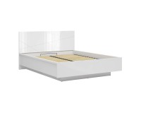 Кровать FORN 160 x 200, с ящиком для белья, белый глянец