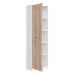 ארון ספרים NEPO 60, 1 דלת, לבן עם אלון סונומה ארון ספרים NEPO 60, 1 דלת, לבן עם אלון סונומה