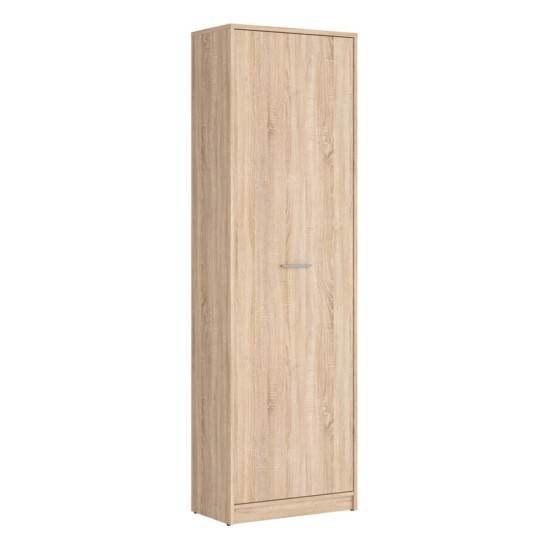 Шкаф книжный NEPO 60 см, 1 дверь, дуб сонома