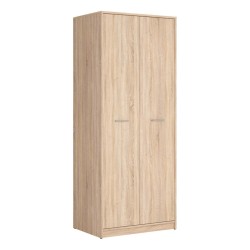 Wardrobe NEPO 80 cm, 2 doors, sonoma oak