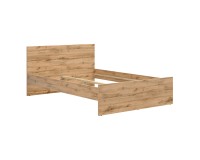 Bed ZELE 140 x 200, wotan oak