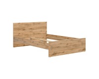 Кровать ZELE 140 x 200, дуб вотан