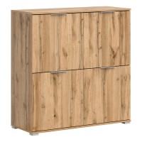 Chest of drawers ZELE 104 cm, 4 doors, wotan oak