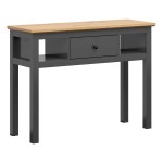 Dressing table HESEN 114 cm, graphite with artisan oak