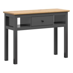 Dressing table HESEN 114 cm, graphite with artisan oak