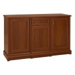 Комод KENT 154 см, 3 двери и 1 ящик, каштан
