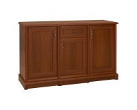 Комод KENT 154 см, 3 двери и 1 ящик, каштан