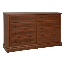 Chest of drawers KENT 154 cm, 8 drawers, chestnut Chest of drawers KENT 154 cm, 8 drawers, chestnut