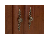 Wardrobe KENT 110 cm, 2 doors and 1 drawer, chestnut