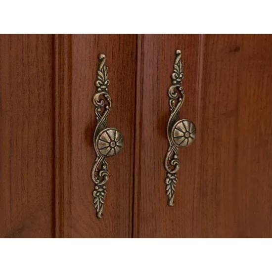 Wardrobe KENT 110 cm, 2 doors and 1 drawer, chestnut