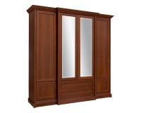 Шкаф распашной KENT 227 см, 4 двери и 2 ящика, каштан Шкаф распашной KENT 227 см, 4 двери и 2 ящика, каштан