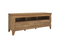 TV unit BERGEN 156 cm, 3 drawers, light sibiu larch