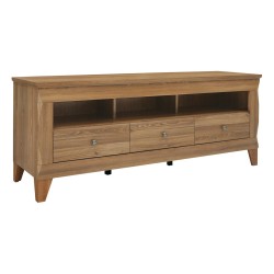 TV unit BERGEN 156 cm, 3 drawers, light sibiu larch