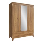 Wardrobe BERGEN 144 cm, 2 doors, light sibiu larch