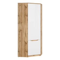 Wardrobe NUIS 78 cm, wotan oak with white high gloss Wardrobe NUIS 78 cm, wotan oak with white high gloss