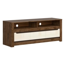 TV unit RUSO 149 cm, 3 drawers, april oak with pearl gloss