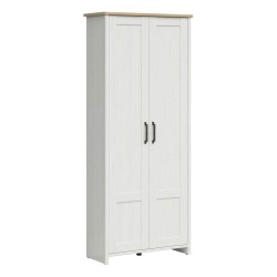ארון בגדים LOKSA 85, 2 דלתות, אורן אנדרסן לבן עם אלון גרנדסון ארון בגדים LOKSA 85, 2 דלתות, אורן אנדרסן לבן עם אלון גרנדסון