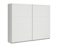Wardrobe LOKSA 270 cm, white andersen pine with grandson oak