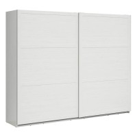 Wardrobe LOKSA 270 cm, white andersen pine with grandson oak