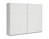 Wardrobe LOKSA 270 cm, white andersen pine with grandson oak