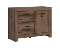 Комод BALIN 112 см, 1 дверь и 3 ящика, дуб монастери Комод BALIN 112 см, 1 дверь и 3 ящика, дуб монастери