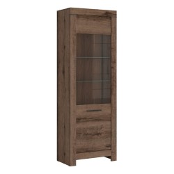 Display cabinet BALIN 68 cm, 1 glass door, monastery oak